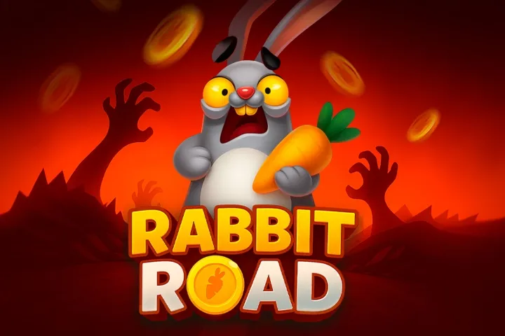 Rabbit Road crash game logo